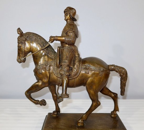Bronze " The Colleone " after Verrocchio - End of XIXth century