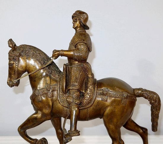 Bronze " The Colleone " after Verrocchio - End of XIXth century