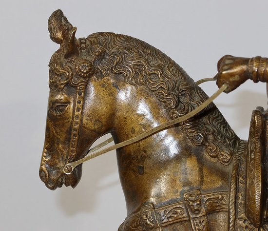 Bronze " The Colleone " after Verrocchio - End of XIXth century