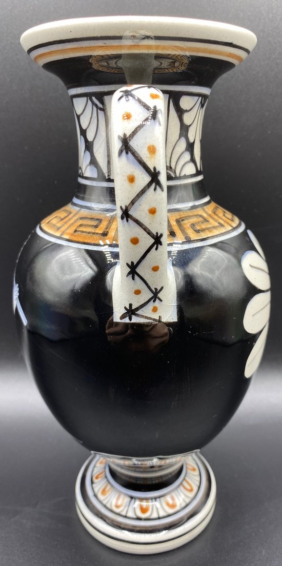 VASO GRECO IN CERAMICA SMALTATA