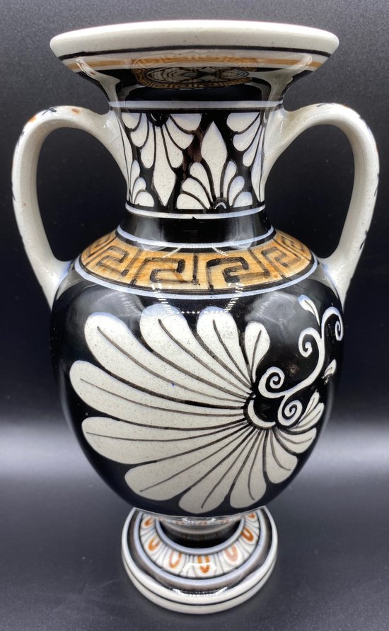 VASO GRECO IN CERAMICA SMALTATA
