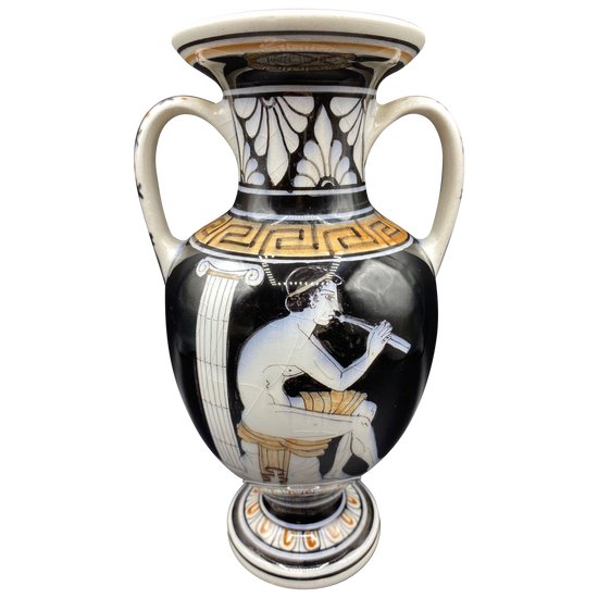 GRIECHISCHE VASE GLASIERTE KERAMIK