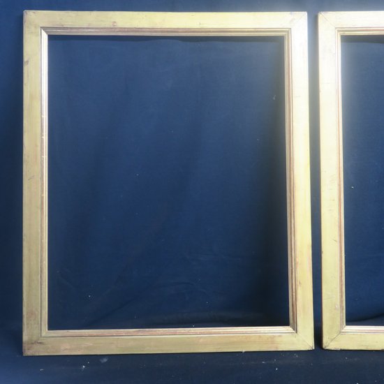 coppia di cornici in legno dorato XIX° secolo