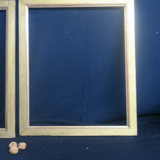 coppia di cornici in legno dorato XIX° secolo