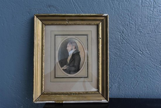 Portrait d'époque Début XIXème Dessin