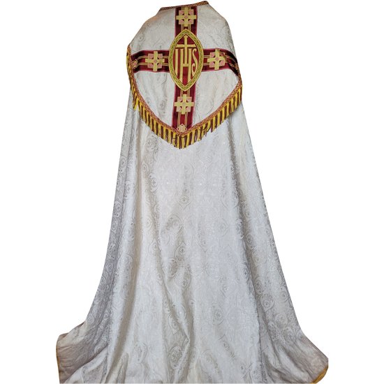 Religiöser Hut im Art-Deco-Stil aus Damast Epoche miliey XX. Jahrhundert