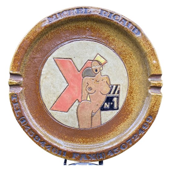 EROTIC ADVERTISING ASHTRAY 1970