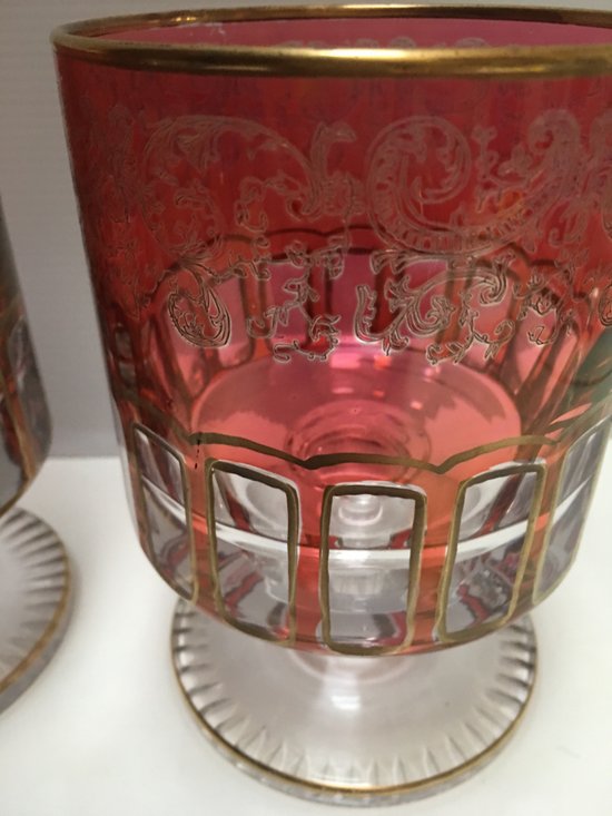 Pair of BOHEMIAN crystal vase