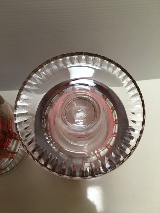 Pair of BOHEMIAN crystal vase