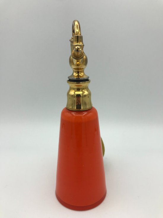 Flacone spray per profumo in doppio cristallo arancione