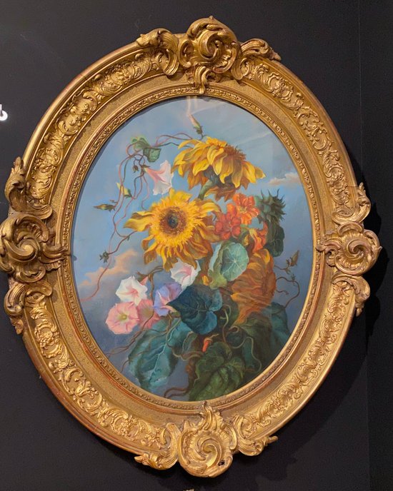 important pair of pastels XIX° in their gilded frame