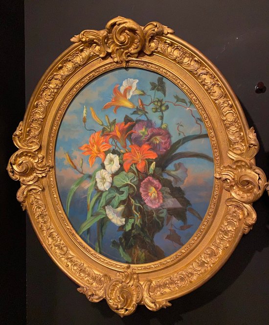important pair of pastels XIX° in their gilded frame