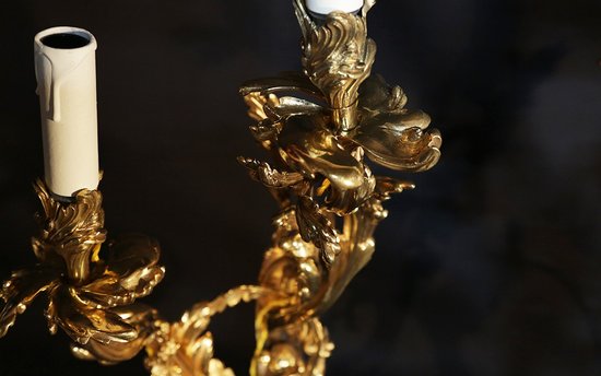 Paire d'appliques Louis XV Epoque XVIIIème siècle 