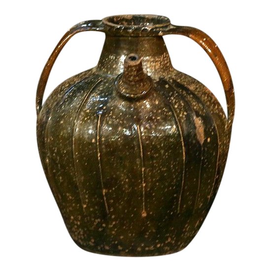 Glazed terracotta jug, 18th century