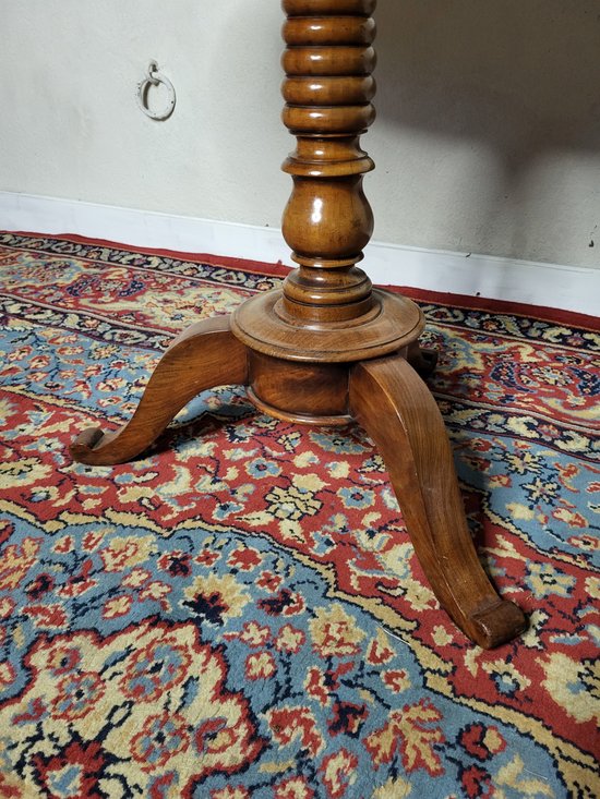 Table guéridon en acajou Louis Philippe