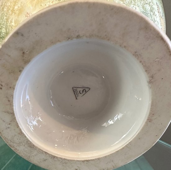 Manifattura Nationale De Sèvres, Vaso in Porcellana Cristallizzazione Periodo Art Nouveau