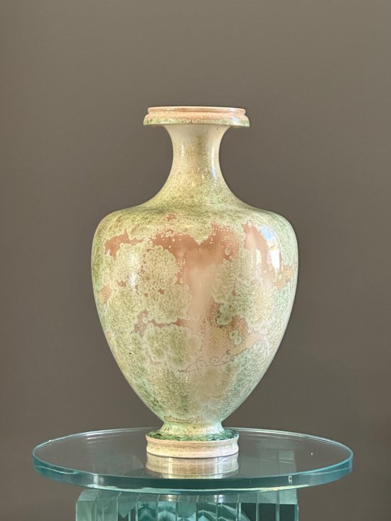 Manifattura Nationale De Sèvres, Vaso in Porcellana Cristallizzazione Periodo Art Nouveau