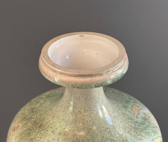 Manifattura Nationale De Sèvres, Vaso in Porcellana Cristallizzazione Periodo Art Nouveau