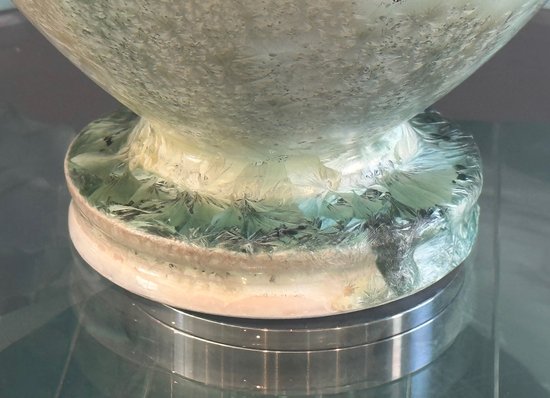 Manifattura Nationale De Sèvres, Vaso in Porcellana Cristallizzazione Periodo Art Nouveau
