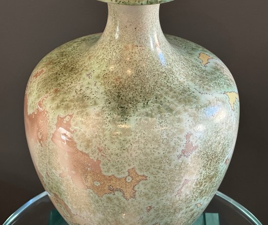 Manifattura Nationale De Sèvres, Vaso in Porcellana Cristallizzazione Periodo Art Nouveau