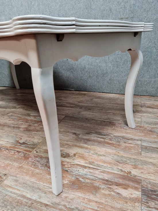 Table (300cm) Louis XV style rocaille in lacquered wood circa 1950