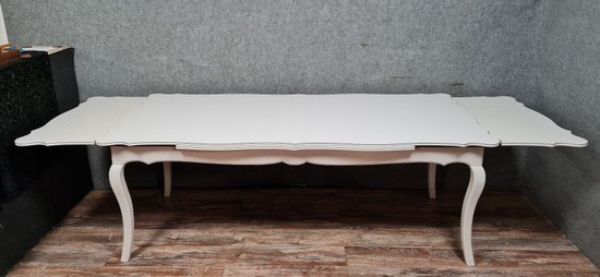 Table (300cm) Louis XV style rocaille in lacquered wood circa 1950