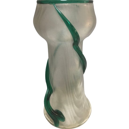 Vaso giacinto Art Nouveau di Loetz