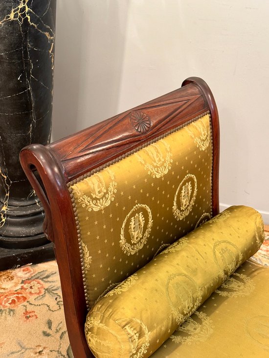 Jacob Frères, Letto Meridian Rest In Mogano Periodo Direttorio 1795 Circa