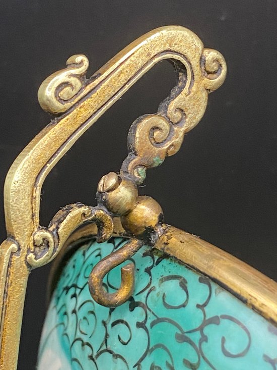 PLATE KUTANI MOUNTED BRONZE