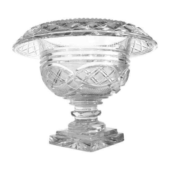 Coupe en cristal Taillé époque Charles X 