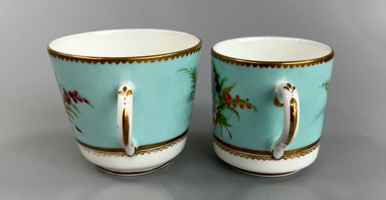  19thc Aesthetic Period tea/coffee service. Prob. Davenport dec by Williamsons. 