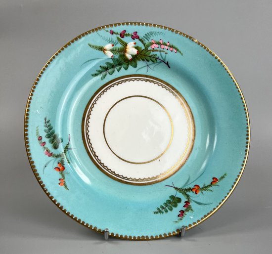  19thc Aesthetic Period tea/coffee service. Prob. Davenport dec by Williamsons. 