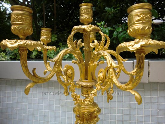Coppia di candelabri d'epoca Napoleone III