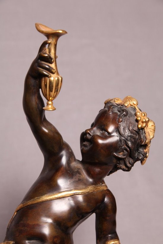 Paire De Bacchus En Bronze d'époque 19ème