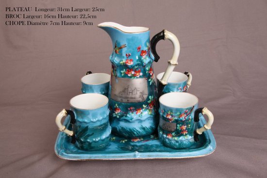 Service à Orangeade En Porcelaine Fin 19ème