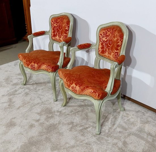 Paire de petits Cabriolets, style Louis XV – XIXe