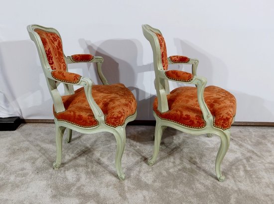Paire de petits Cabriolets, style Louis XV – XIXe