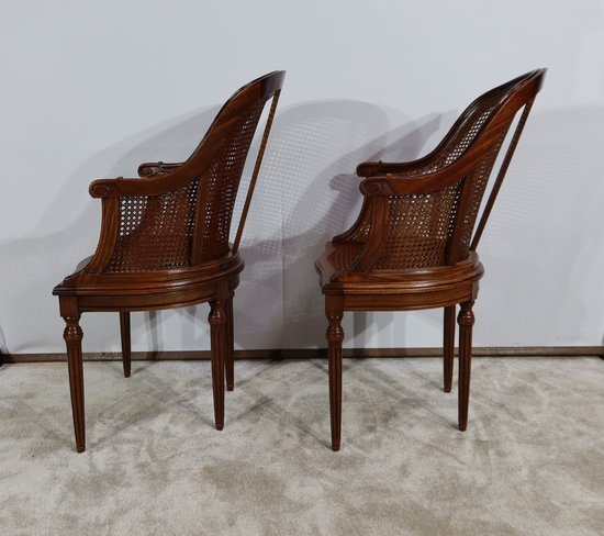 Paire de Fauteuils en Acajou, style Louis XVI – Début XXe
