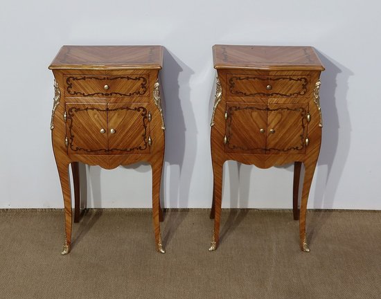 Paire de Petits Meubles de Salon, style Louis XV – Début XXe