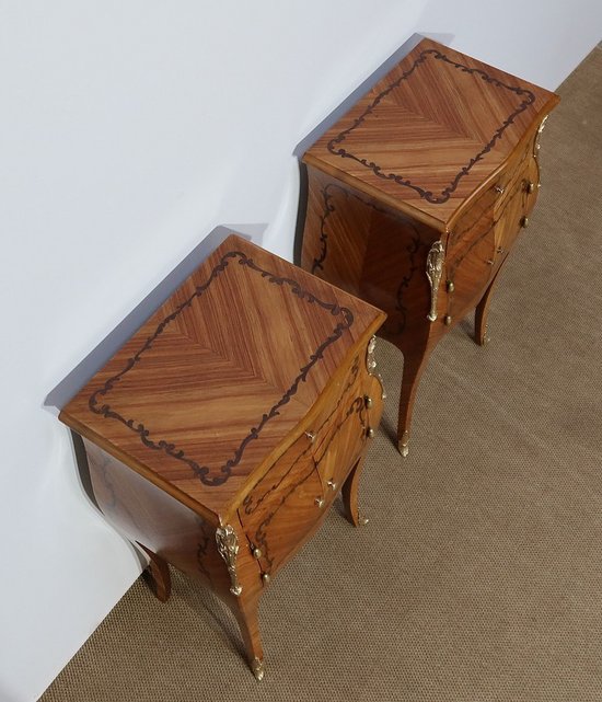 Paire de Petits Meubles de Salon, style Louis XV – Début XXe