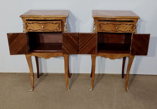 Paire de Petits Meubles de Salon, style Louis XV – Début XXe
