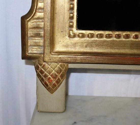 Goldener Holzspiegel im Stil Louis XVI - Anfang des 20. Jahrhunderts