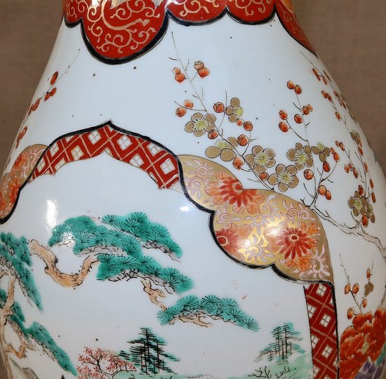 Grande vaso in porcellana giapponese - Fine del XIX secolo