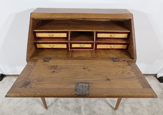 Small Bureau de Pente in oak, Directoire style - 2nd part of the 19th century