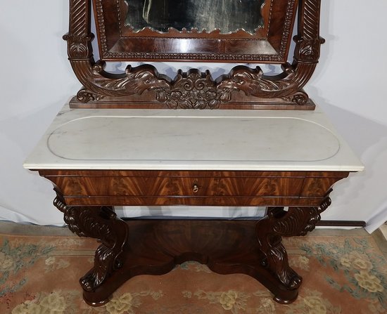 Importante Scrittoio in Mogano, Epoca di Restauro - Inizio XIX Secolo