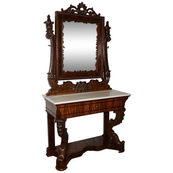 Importante Scrittoio in Mogano, Epoca di Restauro - Inizio XIX Secolo