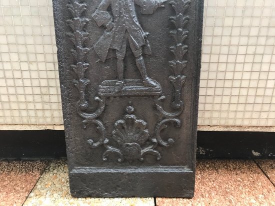 Plaque De Côté De Cheminée ancienne d'époque 18ème