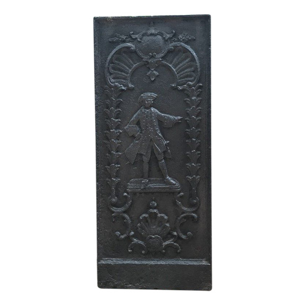 Plaque De Côté De Cheminée ancienne d'époque 18ème