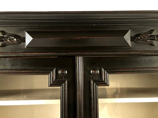 Showcase two doors in blackened wood, Napoleon III