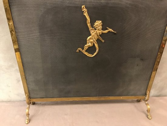 Antique Bronze 19th C. Firewall